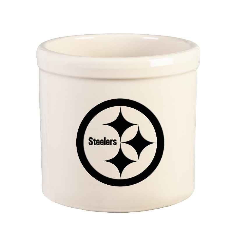 NFL Team Logo Stoneware Crock - Pittsburgh Steelers